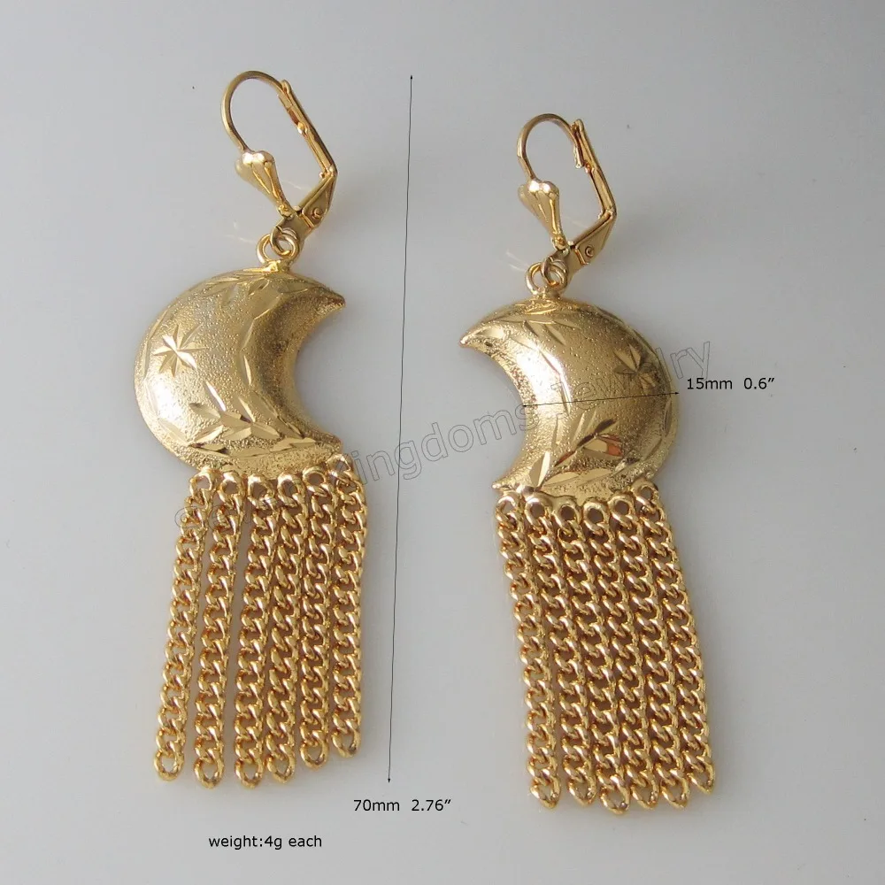 Минимальный заказ на 10 $/часть серьги в форме Луны с резьбой болтающийся высоту 70