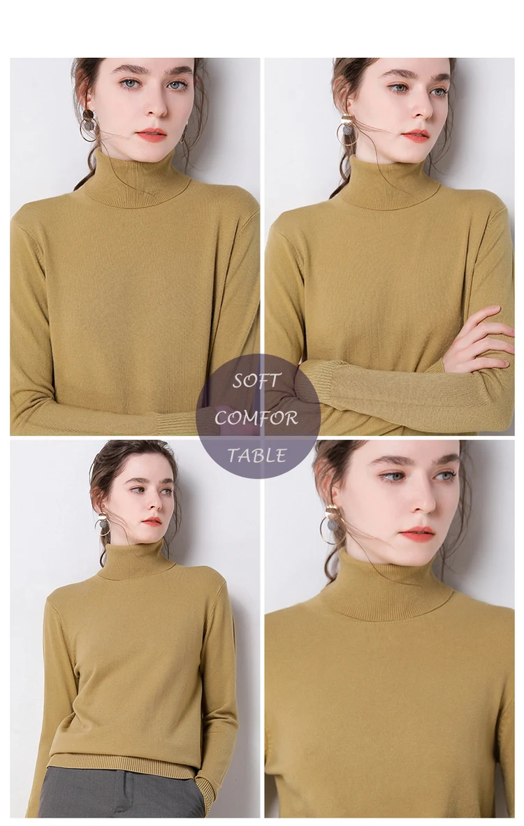 Autumn Winter sweater women turtleneck cashmere sweater knitted pullover women sweter fashion sweaters new Plus Size tops