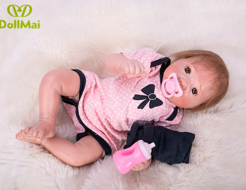 

20 inch Silicone Reborn Babies Dolls Brinquedos Dolls For Girls Vinyl Realistic Doll Reborn Kids Christmas Gifts Toys