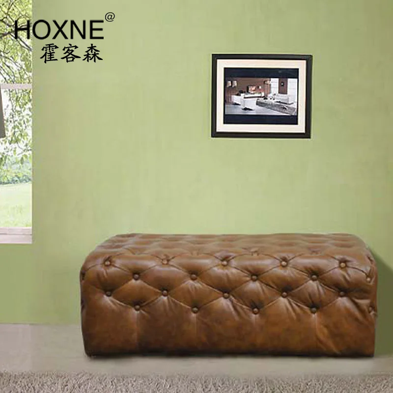 Huo Sen off his shoes stool bed end waiting mall space Leather PU leather material |