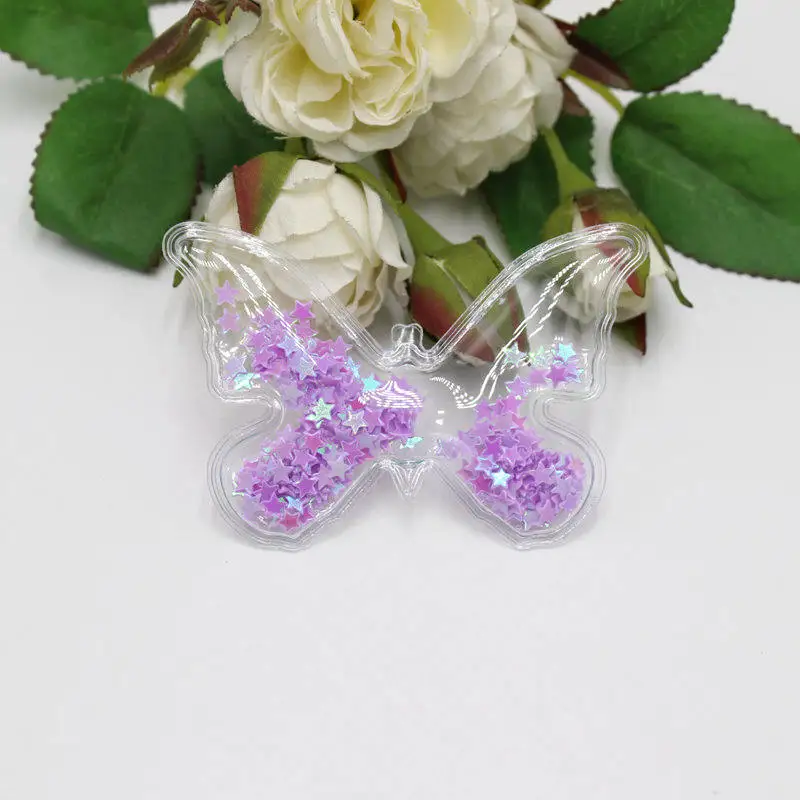 5 шт./лот прозрачные блестящие патчи с бабочками для детей аксессуары