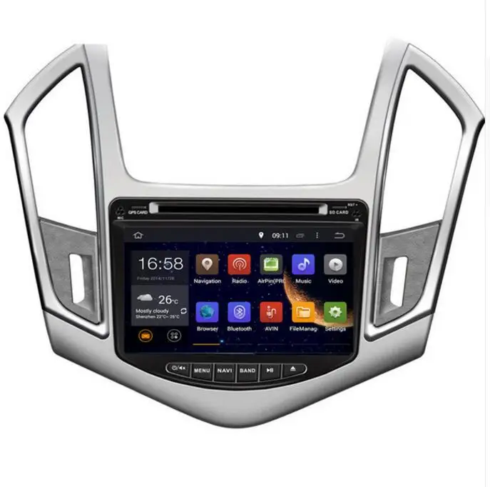Автомобильный DVD плеер 8 дюймов IPS Android 10 для Cruze 2013 2014 2015 автомобильное радио FM ПК