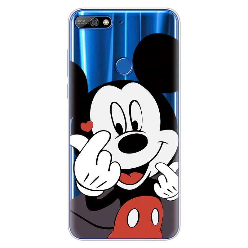 Силиконовый чехол для huawei Y7 Prime Funda, мультяшный подарок для пары, защита для huawei Y7 Prime, мягкий чехол, резиновый Модный чехол