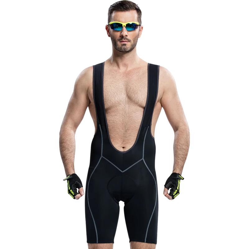 Шорты Santic Cycle Bib 4D с подкладом, велосипедные шорты с подкладом, Мужская одежда для велоспорта, летняя одежда KC05014