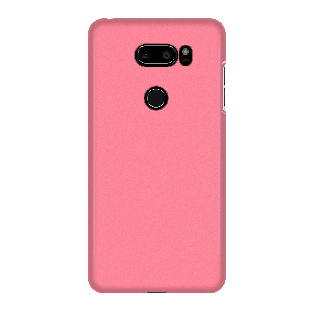 Розовый Ультратонкий матовый жесткий пластиковый чехол для телефона LG V50 5G V40 V30 V30S Plus ThinQ V20 V10 матовая задняя крышка - Цвет: Розовый