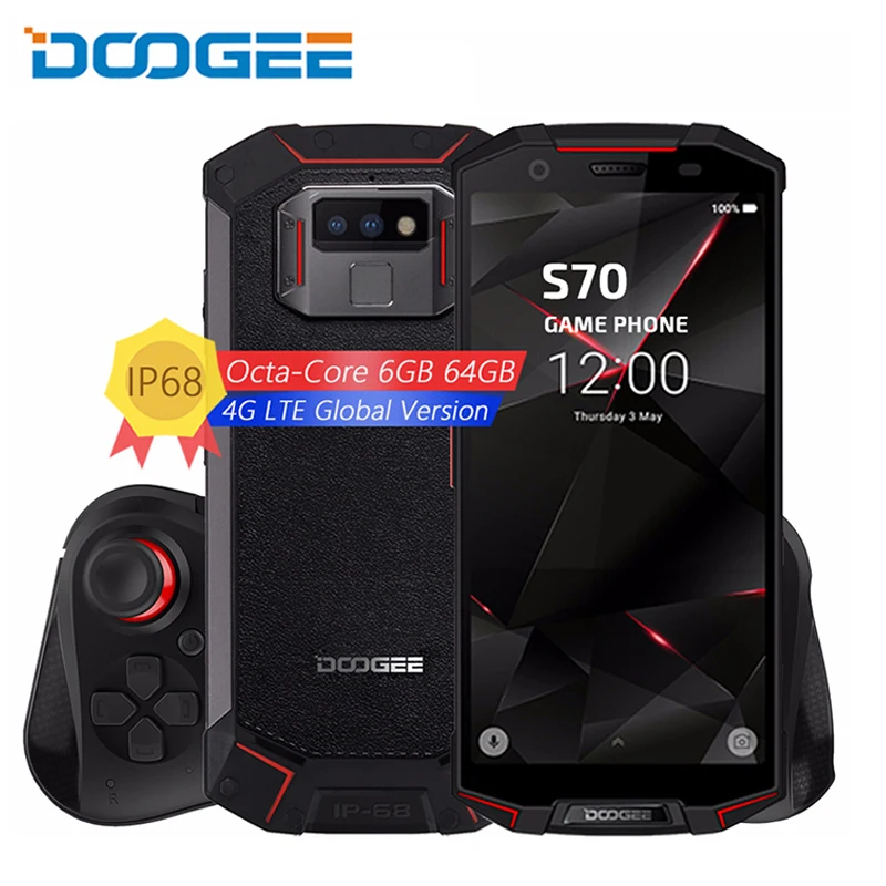 DOOGEE S70 для телефона с мотивами игр IP68/IP69K Водонепроницаемый Беспроводной зарядка