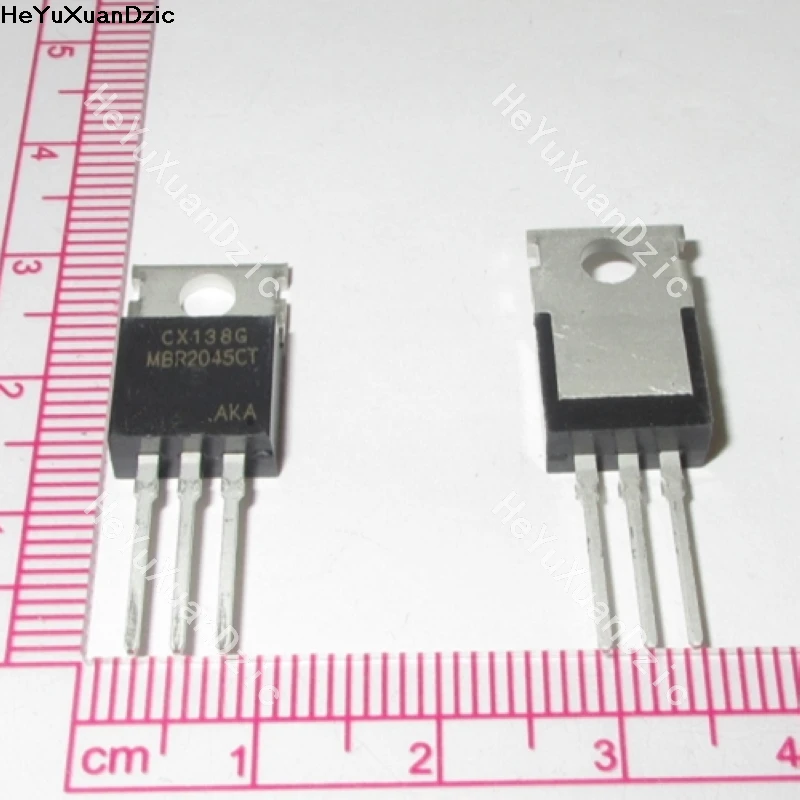 

10Pcs/ lot MBR2045CTG MBR2045CT TO-220 Schottky Diodes & Rectifiers 20A 45V RECTIFI New Original Product