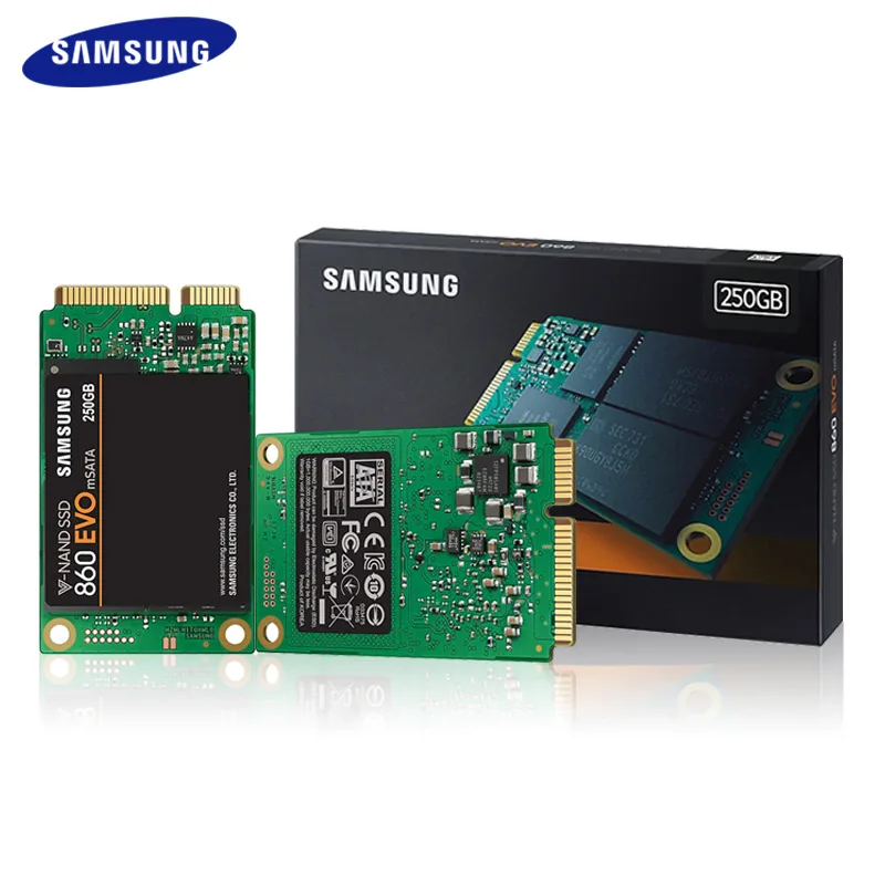 Samsung внутренний SSD 860 EVO mSATA 250 ГБ 500 1 ТБ твердотельный накопитель Жесткий Высокое