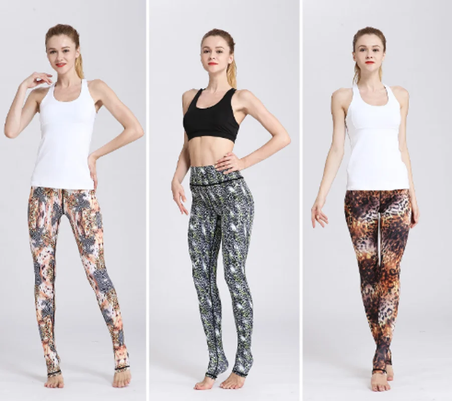 High Stretch Pants 2019 Sports Trousers Women Fitness Sexy Leggings Clothes Printing Dance Fashion | Женская одежда