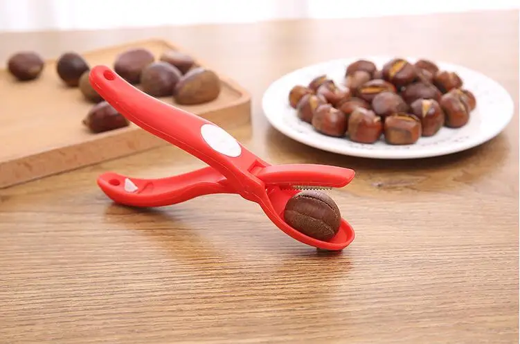1PC Creative Stainless Steel Chestnut Cutter Walnut Pliers Clamp Clip Cracker Kitchen Tool Supplies Random Color OK 0861 | Дом и сад