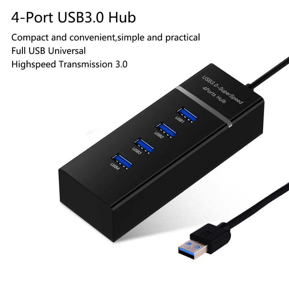 4 портовый концентратор USB 3 0 с зарядным устройством и переключателем несколько usb