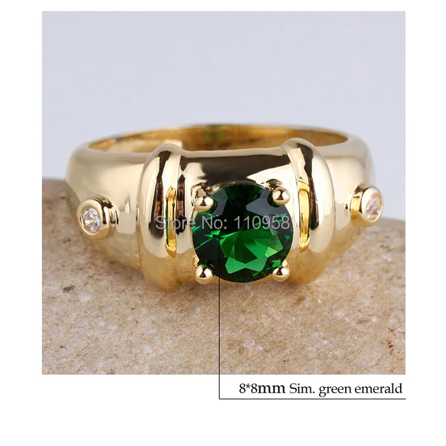 Мужское кольцо из серебра 925 пробы с круглым камнем 7 мм|925 silver mens ring|size 10men ring |
