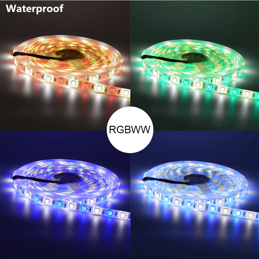 5 m DC12v гибкие светодиодные полосы света RGBW/RGBWW Водонепроницаемый/не Водонепроницаемый SMD 5050 60 светодиодов/m ФИТА рождественское декоративное освещение