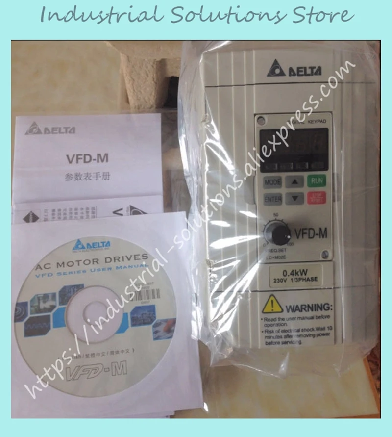 Преобразователь 3 фазный VFD022M23B 220V Выход 3PH 0 ~ 240V 2.2KW 3HP 1 400 Гц VFD M серии Новый|inverter