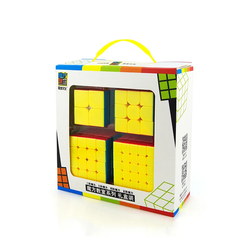 MoYu Mofangjiaoshi 2x2 3x3 4x4 5x5 Скорость квадратная Подарочная коробка Упаковка профессиональная Головоломка обучающие игрушки для детей Волшебный куб пакет
