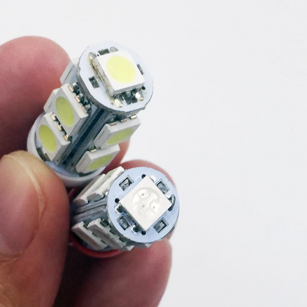 YSY 100 шт. Оптовая Продажа T10 9SMD 5050 9 Smd Светодиодные Автомобильные лампы 194 168 192 W5W