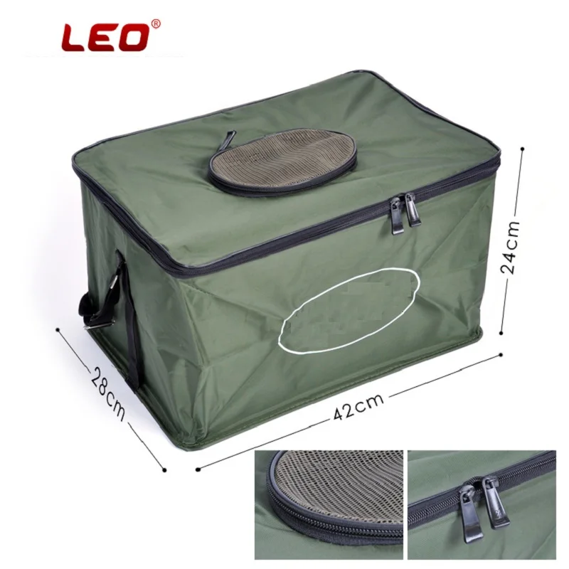 Зеленая портативная складная сумка для рыбалки на открытом воздухе, живая рыба, коробка морская водонепроницаемая снасть корзина аксессуары.