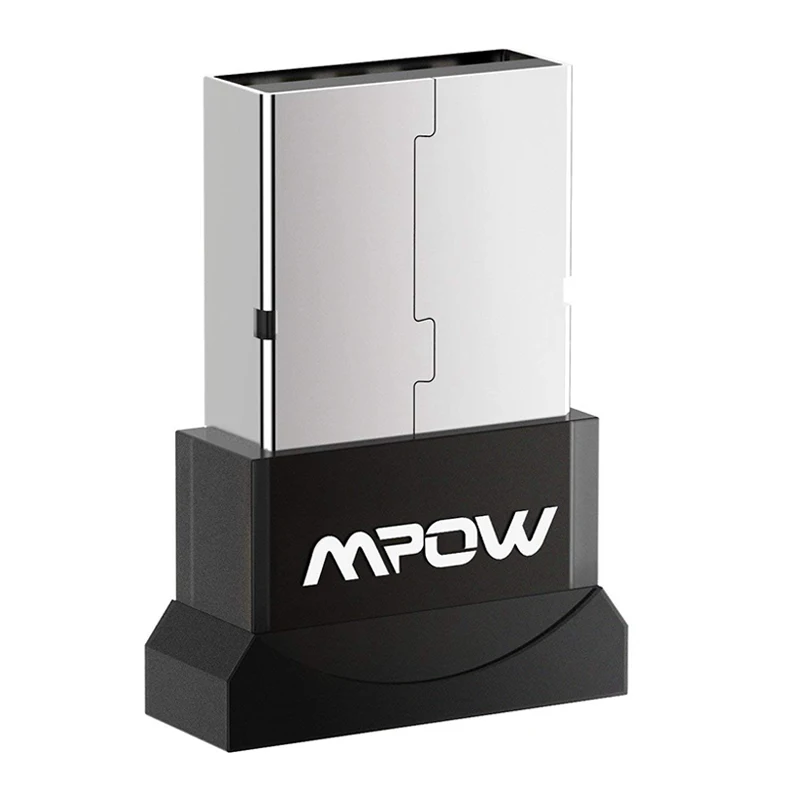 Mpow BH079A Bluetooth адаптер USB для компьютера Беспроводная гарнитура Bluetooth динамик Bluetooth 4,0 USB Bluetooth адаптер/приемник - Цвет: Black