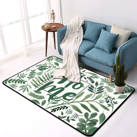 Carpet6 Тропические зеленые листья кактус большой ковер современный стиль коврик для спальни гостиной ковер водопоглощающий меховой коврик - Цвет: Carpet6