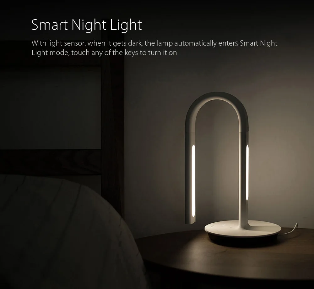 Оригинальный Xiaomi PHILIPS Smart control светодиодный LED Настольная лампа для чтения 2