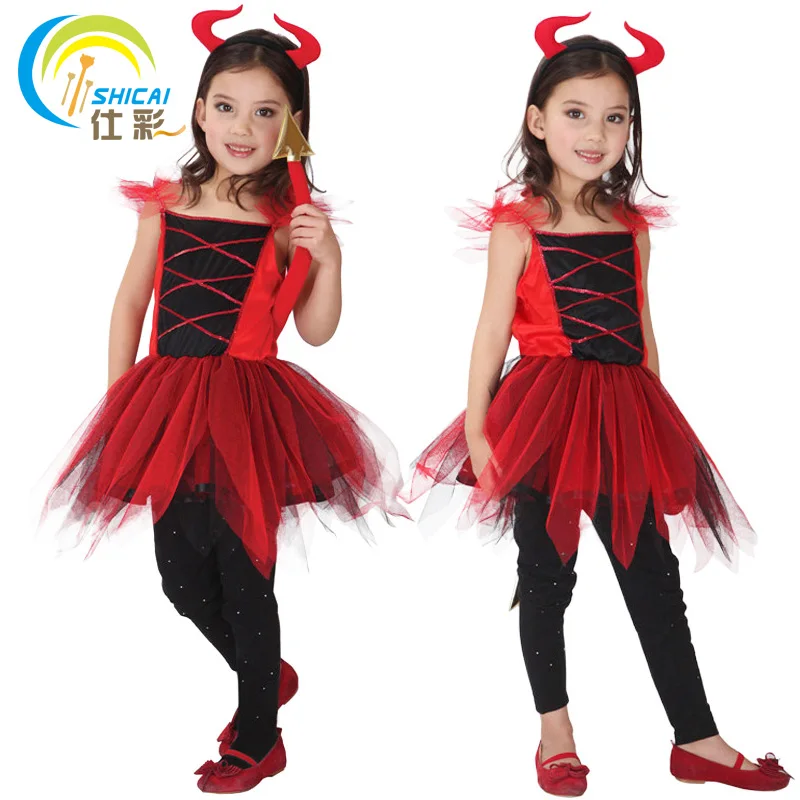 Костюм красного дьявола с рогами накидка для взрослых детей мужчин и женщин