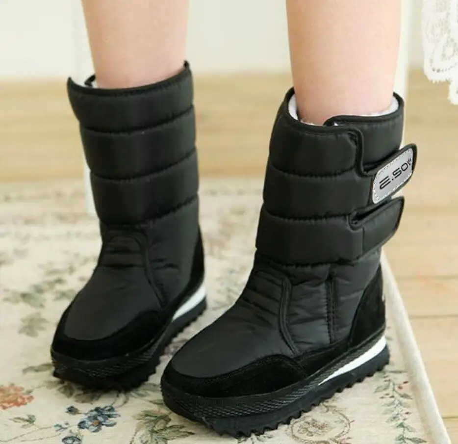 Женские зимние ботинки Женская водонепроницаемая обувь на плоской подошве Botas