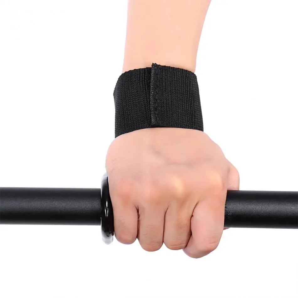 Wrist Support Protection Black Training Bandage Straps Hook Gym Grips Supports Posture Corrector | Красота и здоровье