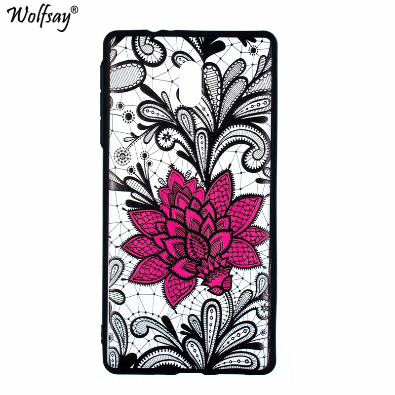 Sexy Flower Case For Nokia 3 Retro Lace Pattern Phone Plastic Shell TA-1020 TA-1032 Fundas |