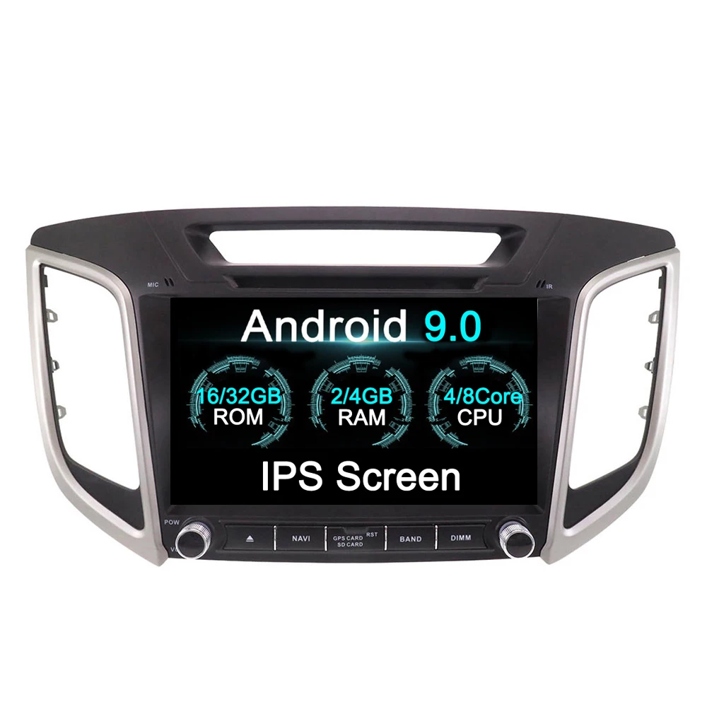 Автомобильный DVD плеер Android 9 DSP GPS навигация для HYUNDAI IX25 2014 2018 CRETA autostereo головное