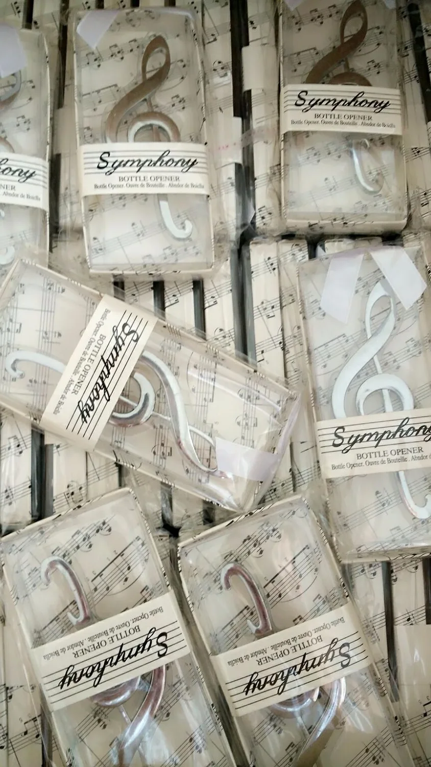 Оптовая продажа 1000 шт. уникальные свадебные сувениры Симфония хром открывалка