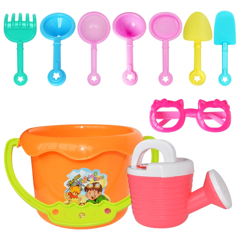 9 шт./компл. забавные детские уличные игрушки для песка летние пляжные ведра