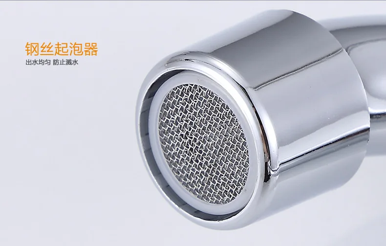 Бесплатная доставка горячая Распродажа кухонный кран с двойной ручкой высокое