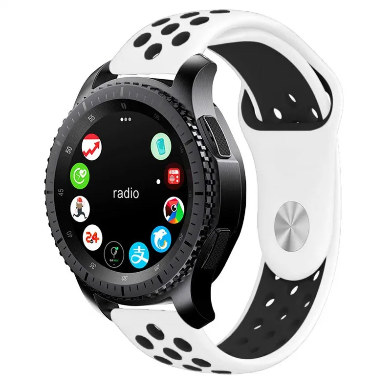 Ремешок силиконовый сменный для Samsung Gear S3 мягкий спортивный браслет наручных
