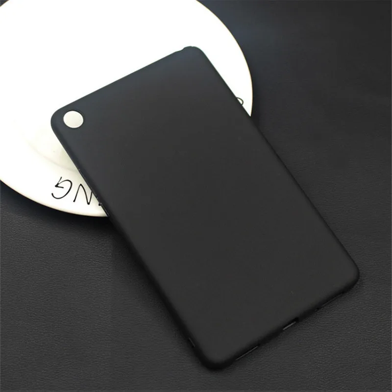 Black Популярный чехол-накладка из ТПУ с мультяшным рисунком для Xiao mi pad 4 8,0, мягкий силиконовый чехол для mi pad 4 mi pad4 8,0 дюймов, защитный чехол - Цвет: Black