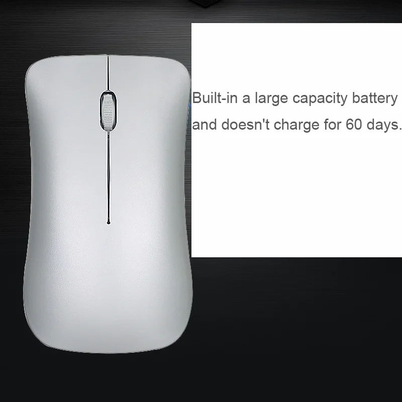 2018 Новая беспроводная перезаряжаемая Бесшумная мышь 1200DPI 2 4G + Bluetooth 4 0 с двойным