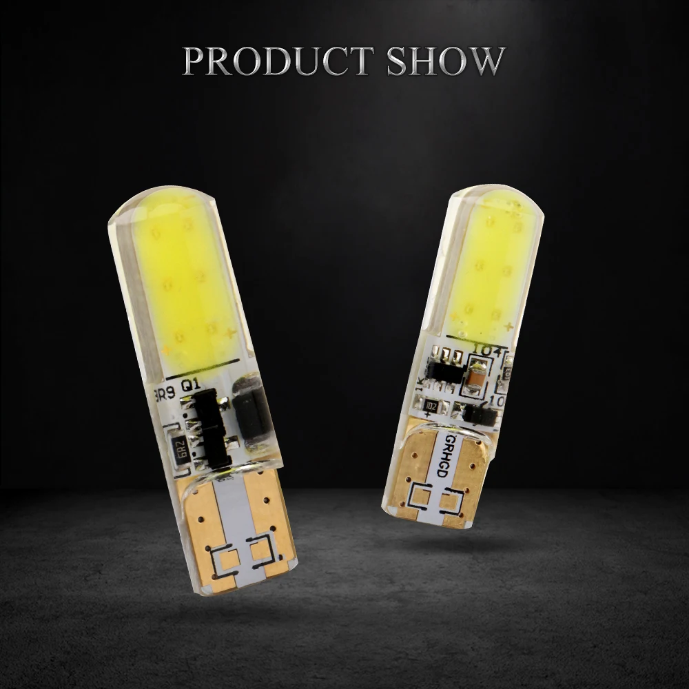 YM E Bright 4 шт. T10 COB 12 SMD кремниевый холодный белый 194 168 светодиодный стробоскоп