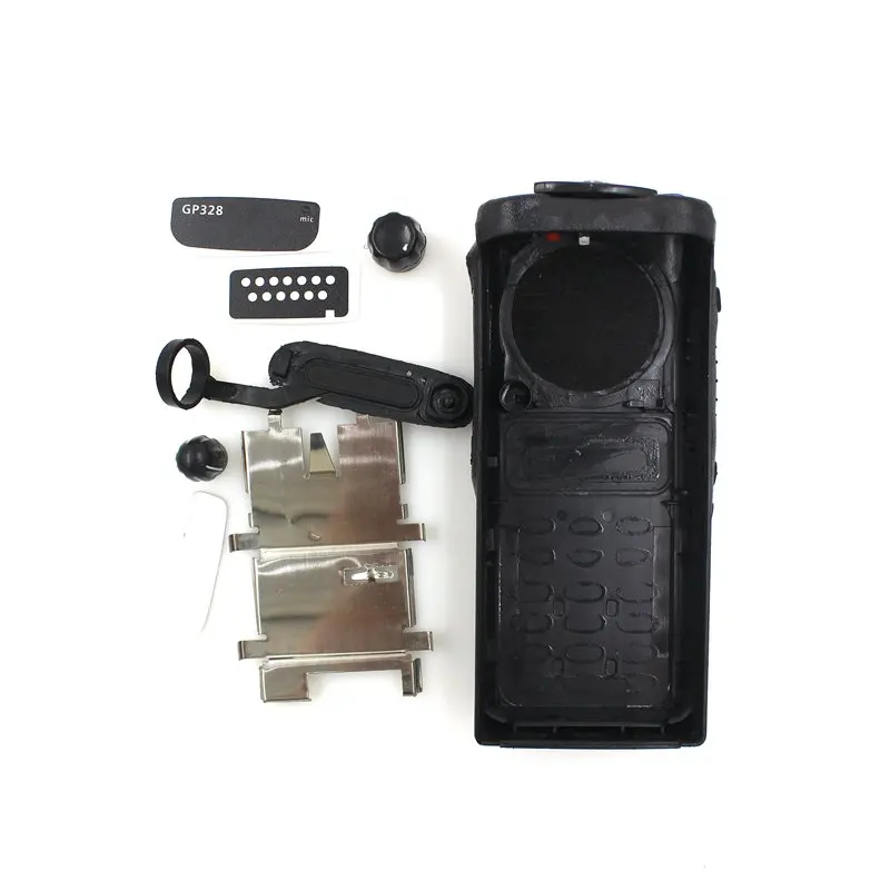 Black Housing Case Front Cover Shell Surface+Dust Cover+Knob For Motorola GP328 PRO5150 GP340 Radio Accessories