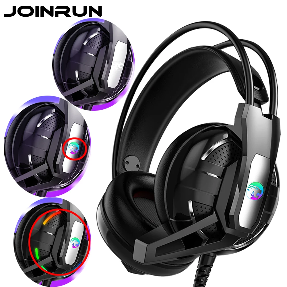 Joinrun наушники стерео гарнитура интернет кафе игровые наушники с микрофоном для ПК мобильного телефона игры