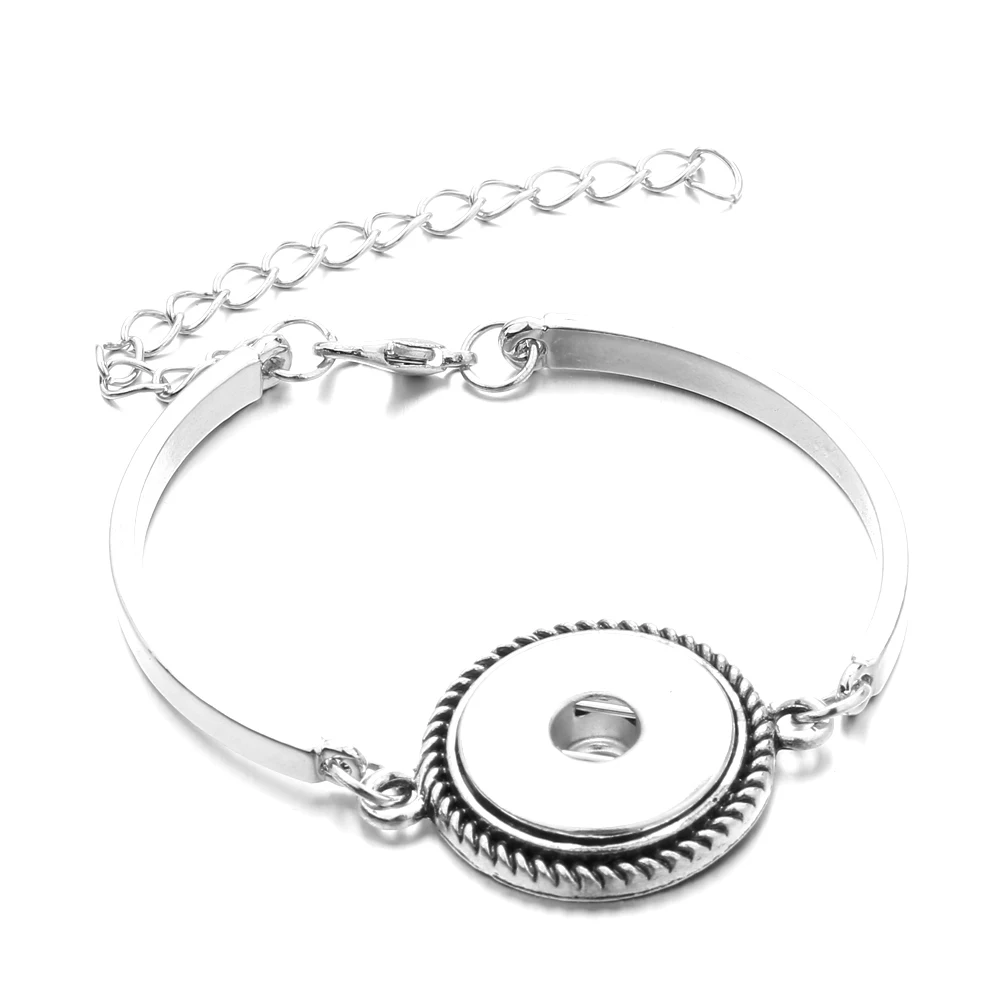 New Snap Bracelet High Quality Silver plated 18mm Adjustable Size Chain Watches Snaps Jewelry | Украшения и аксессуары