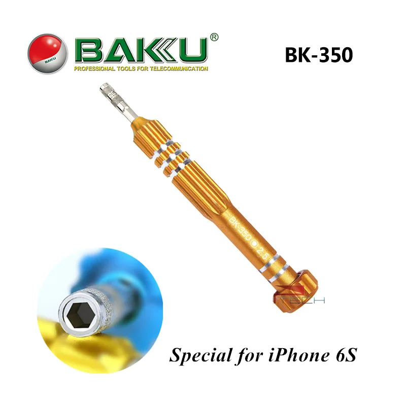 BAKU отвертка для iPhone 6S средняя пластина инструмент открывания ремонта M2.5 Шестигранная головка торцовая
