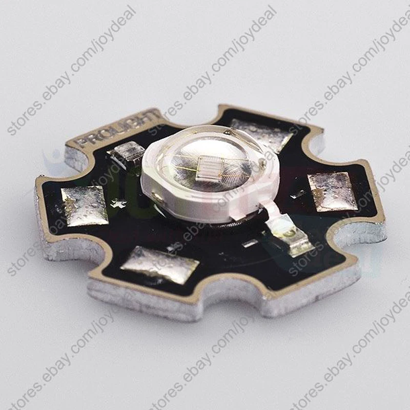 

1W UV/Ultra Violet High Power LED Bead Emitter DC3.6-3.8V 350mA 40LM 395-405NM with 20mm Star Platine Base