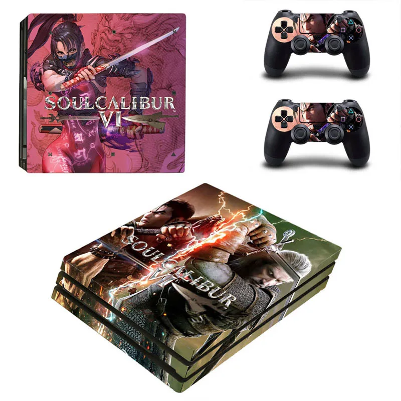 Виниловый чехол SoulCalibur наклейка для PS4 Pro Sony PlayStation 4 консоль 2 контроллера