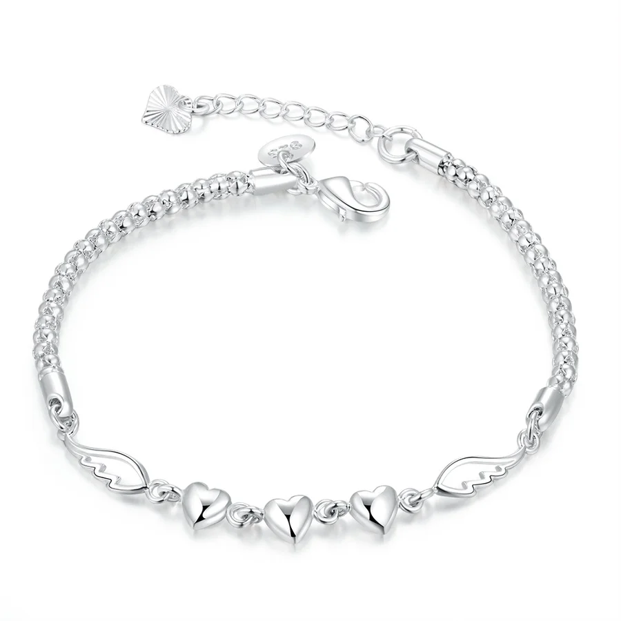 wholesale lady Charms Chain Beautiful bracelet silver cute fashion for women Wedding nice jewelry h365 | Украшения и аксессуары
