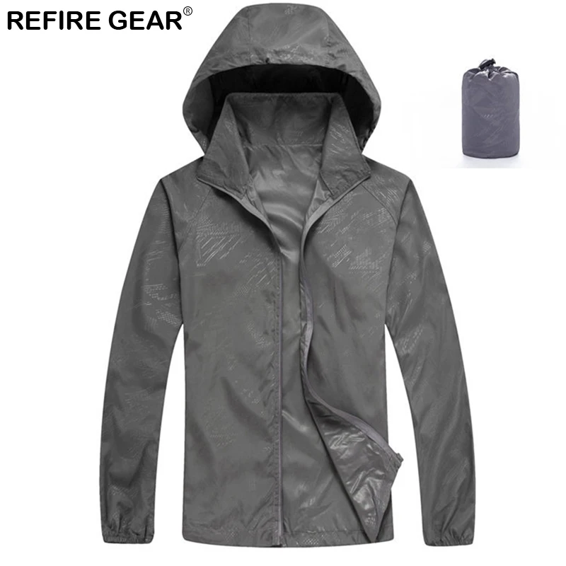 ReFire Gear Женская и мужская кожаная куртка водонепроницаемая ветровка легкие