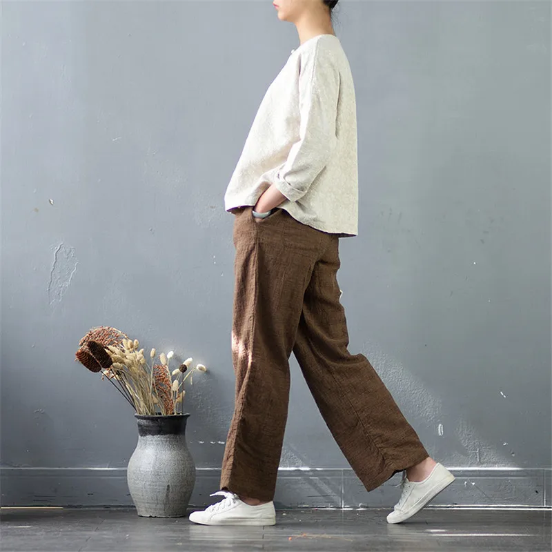 Брюки султанки женские в стиле ретро с эластичным поясом|straight trousers|trousers for womenharem