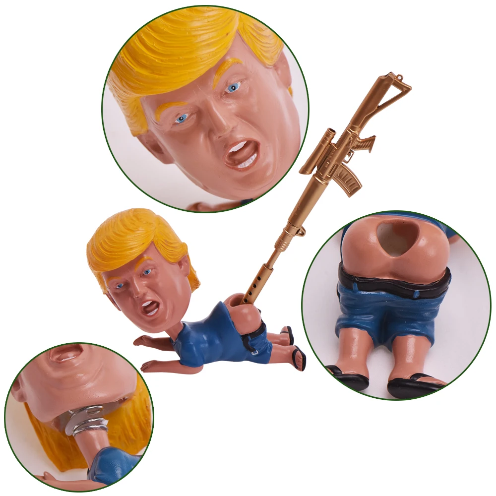 Горячее предложение! Дональд Трамп забавная подставка для ручек держатель шутка