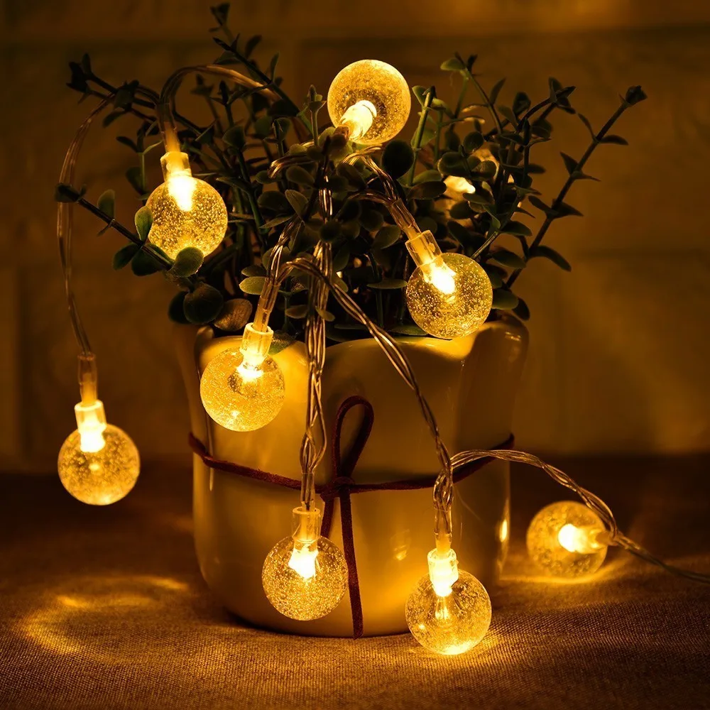 2.2M Light Balls 20 LED String Battery Powered Garlands Holiday Party Patio Garden Christmas Decoration Fairy Lights | Лампы и