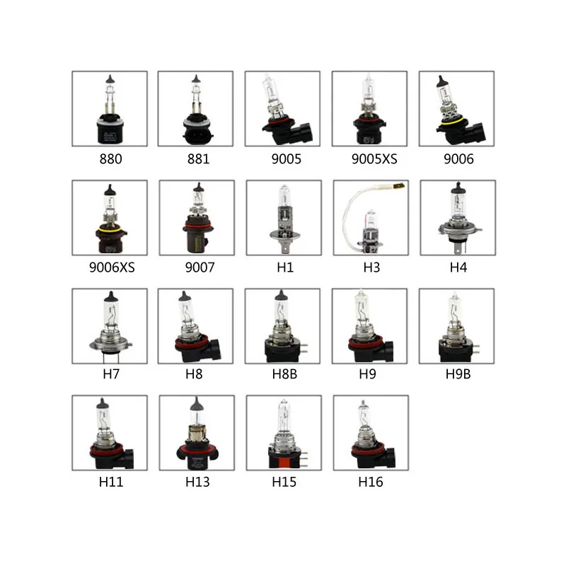 Лампа Ксеноновая OSRAM H1 H3 H4 H7 H8 H9 H11 H13 H15 H16 9005 9006 9007 9008 880 881 H8B H9B H11B HB3 HB4 Автомобильные фары противотуманные лампы авто лампы, 1X