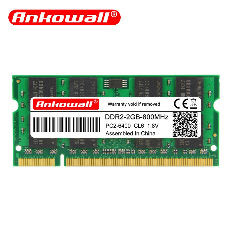 Ankowall ddr2 ОЗУ 2 Гб памяти для ноутбука ноутбук 800 667 МГц 200pin 1 8 В пожизненная