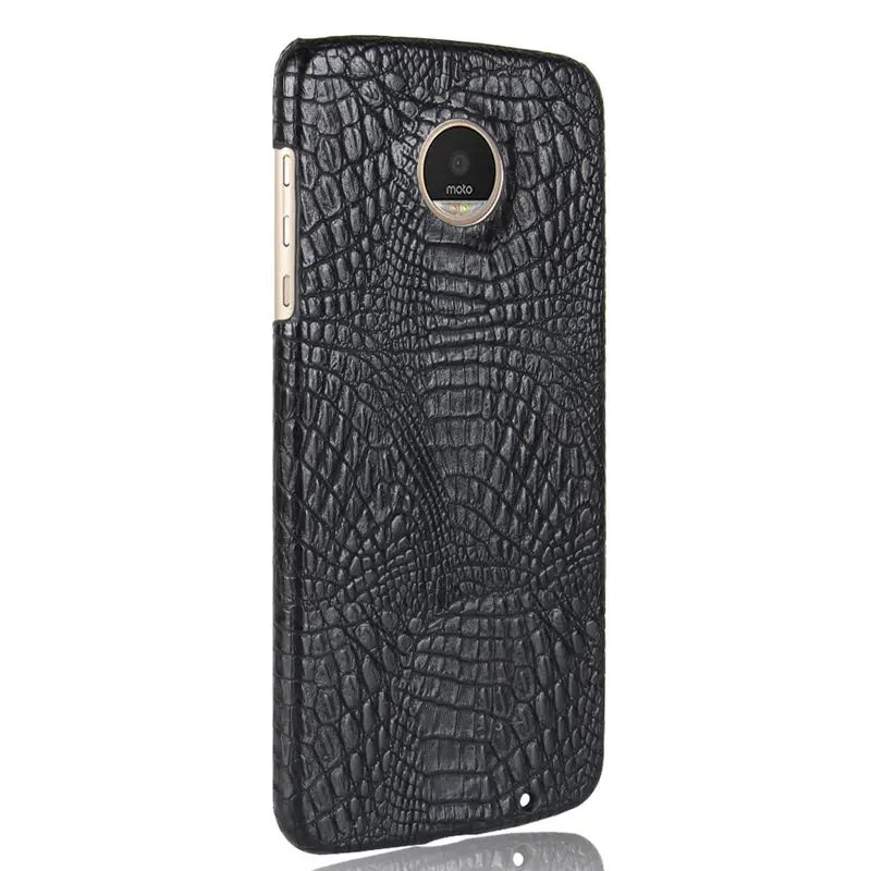 Чехол для Motorola Moto Z Play жесткая задняя крышка из искусственной кожи крокодила ZPlay